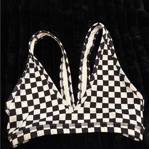 Fleo Checkered Black and White Women's Bralette